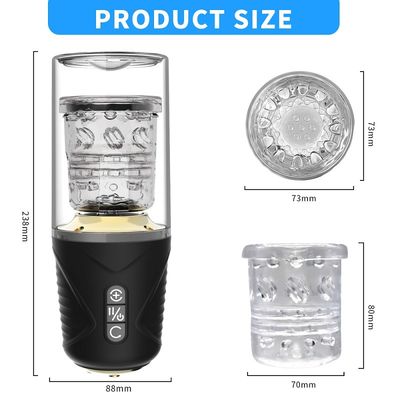 Masturbations-Schale DES TPE-ABS Saugnapf-Vibrator-300rpm für Männer