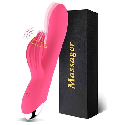 Doppellärmarmes nicht giftiges Multifunktions des bewegungssilikon-Vibrator-Sex-Spielzeugs 50db