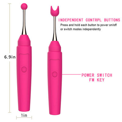 17.6cm Nippel-Massage G-Stellen-Vibrator-Klitoris-weibliches Geschlecht spielt einzelne Geschwindigkeit