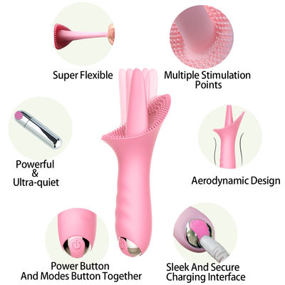 Doppelte Anregung 5.9inch Honey Sex Toys Sucker Tongue 10 Frequenz