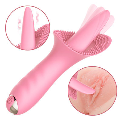 Doppelte Anregung 5.9inch Honey Sex Toys Sucker Tongue 10 Frequenz