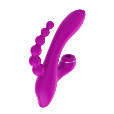 3 in 1 saugendem Modus des Vibrator G-Bewegungs-Kaninchen-Stabs-500mAh 7 wasserdicht