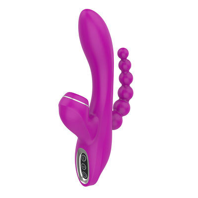 3 in 1 saugendem Modus des Vibrator G-Bewegungs-Kaninchen-Stabs-500mAh 7 wasserdicht