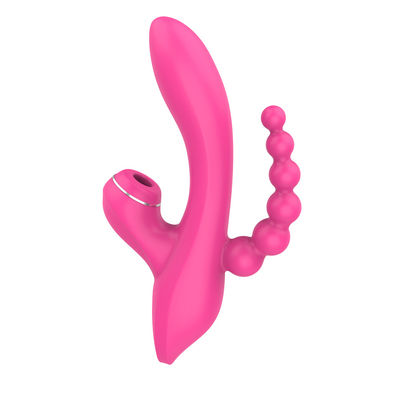 3 in 1 saugendem Modus des Vibrator G-Bewegungs-Kaninchen-Stabs-500mAh 7 wasserdicht