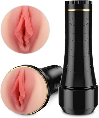 Erhitzender teleskopische männliche Masturbations-Schalen-drahtloser Grad, der 26.5cm dreht