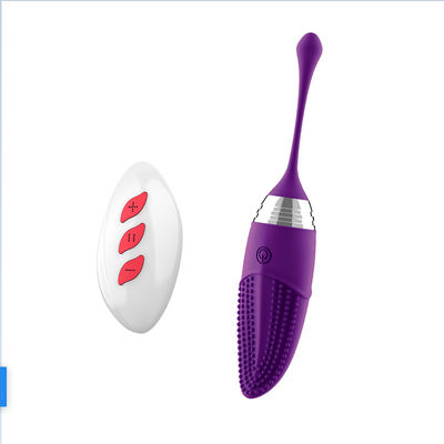 Fernsteuerungsfrequenz 100mm IPX7 des silikon-Ei-Vibrator-10 wasserdicht