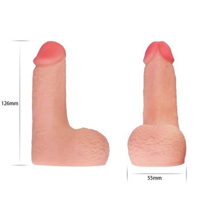 Hahn 5inch 126mm Limpy weicher Dildo-Sex Toy Realistic Bulges For Lesbian
