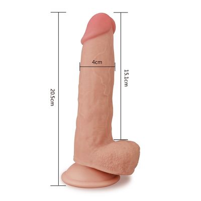 realistischer Analverkehr spielt der Doppelschicht-7.5inch Penis Dildo-lesbische Masturbation
