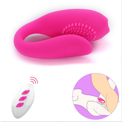 Erotische drahtlose Vibrator-Sex-Spielzeug G-Stellen-U-förmiger Klitoris-Anreger