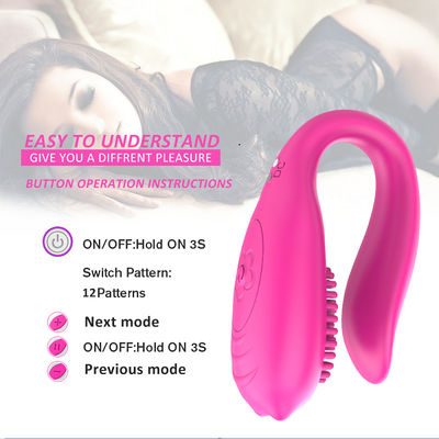 Erotische drahtlose Vibrator-Sex-Spielzeug G-Stellen-U-förmiger Klitoris-Anreger