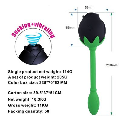 Stellen-Anregungs-Clitoral saugendes Gerät IPX6 Rose Clitoral Sucker Vibrator Sex Toy Vagina G