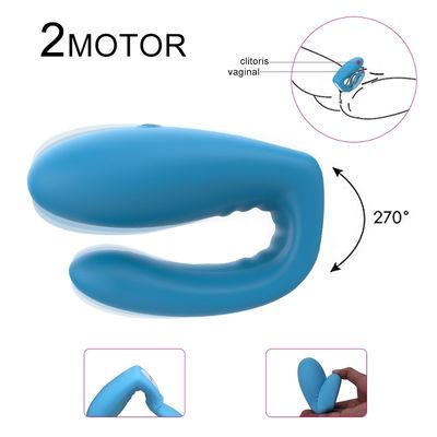 Art Vibrator-Sex-Toy Silicone-ABS Radioapparat Fernsteuerungs-ODM 2 Motoru