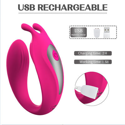 9 C G-Stelle Massager des Frequenz-U-förmiger Paar-Vibrator-18.7cm