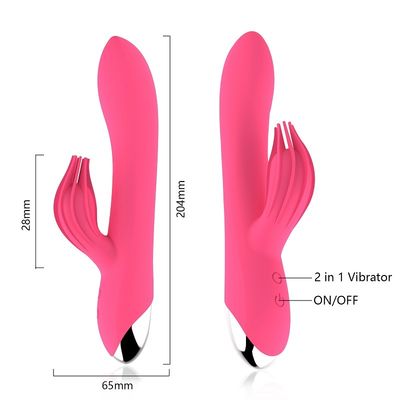 Doppellärmarmes nicht giftiges Multifunktions des bewegungssilikon-Vibrator-Sex-Spielzeugs 50db