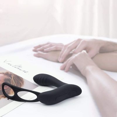 3 in einem männlichen Ring Vibrator Personalised Butt Plug-Radioapparat Fernsteuerungs-400mah