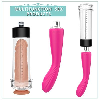 Elektrisch vergrößern Sie das Sexspielzeug der Penis-Männer, das LCD USB wieder aufladbares 15cm anzeigen