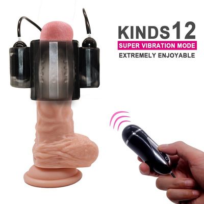 ABS 9v Fernsteuerungspenis-Ärmel-Ring Couple Sex Toys Electro-Anregung