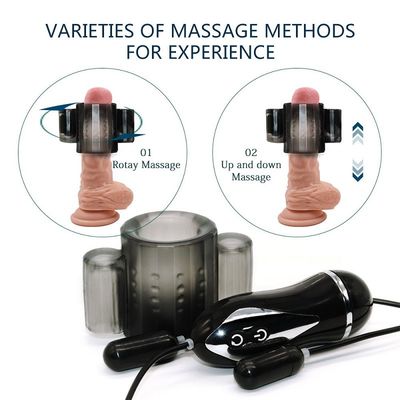 ABS 9v Fernsteuerungspenis-Ärmel-Ring Couple Sex Toys Electro-Anregung