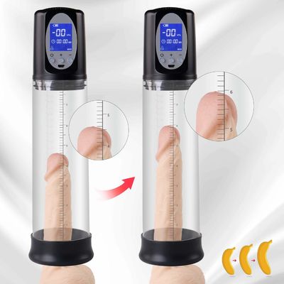 29cm LCD-Anzeigen-Pennys-Erweiterungs-Pumpe ROHS das Sexspielzeug automatischer Männer bestätigte