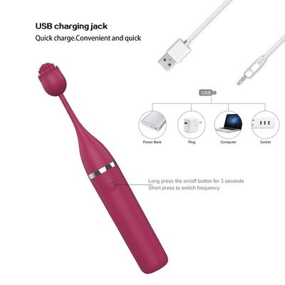 G-Stellen-Vibrator IPX6 das Sexspielzeug der Nippel-Massage-Frauen imprägniern