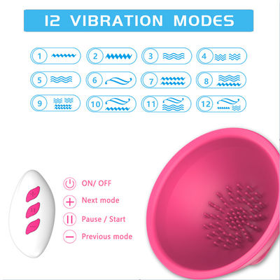 Das Sexspielzeug der Brust-Pumpe Massager-Frauen 12 Modi ROHS bestätigte