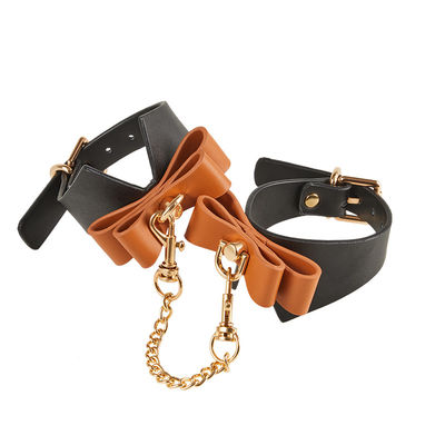 9Pcs überziehen Inspektions-Sex-Fetisch-Knechtschaft mit Handschellen fesselt Nippel-Klammern-Kragen-Gag Whip Rope mit Leder
