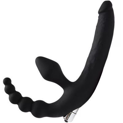 14cm doppelter Sexspielzeug Strapon-Dildo-Kolben-Stecker-Vibrator Massage-LGBT