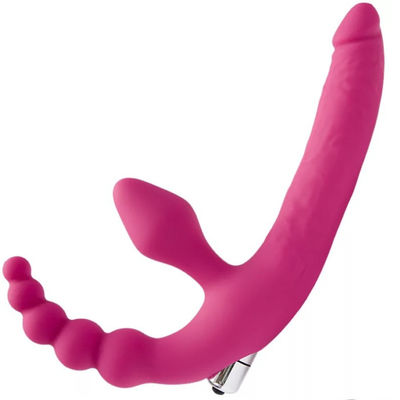 14cm doppelter Sexspielzeug Strapon-Dildo-Kolben-Stecker-Vibrator Massage-LGBT