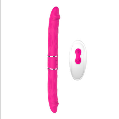 24.5cm nimmt Doppelsexspielzeug aktions-LGBT doppelten Stellen-Vibrator Dongs G ab