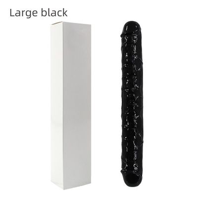 Realistisches LGBT Sexspielzeug-doppelter Kopf-nicht Vibrator 37.4cm des Silikon-für Frauen
