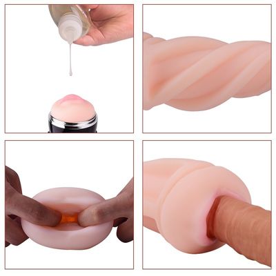 3D maserte elektrischen männlichen Masturbator, Schalen-Kugel-, dievibrator das Saugen von Mund-22cm auflecken