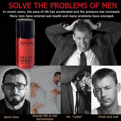 Haifisch-tödliche 140000 Sex-Kräuterverzögerungs-Spray-übergeschwindigkeits-Penis-lange Zeit 40ml